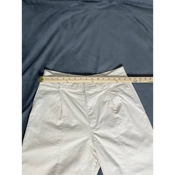 ZARA Women Asymmetric Belt Zipper Hi-Rise Balloon Pants SZ L Beige - Picture 8 of 12